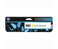 HP 980 Yellow Original Ink Cartridge, желтый, 6600 стр (D8J09A)